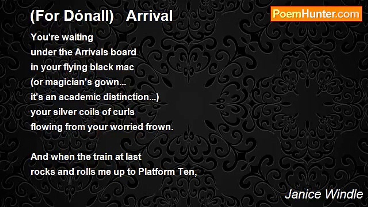 Janice Windle - (For Dónall)   Arrival