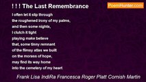 Frank Lisa IndiRa Francesca Roger Platt Cornish Martin - ! ! ! The Last Remembrance