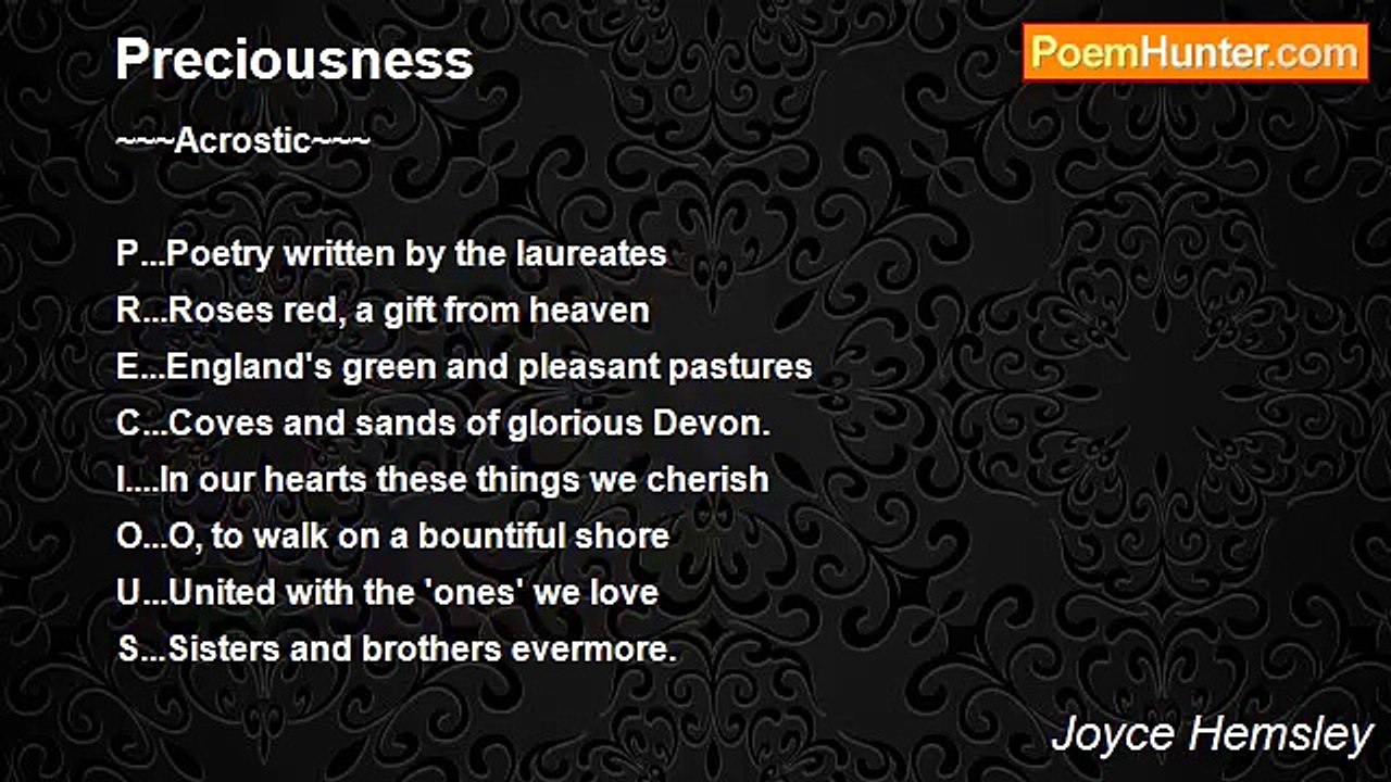 Joyce Hemsley - Preciousness