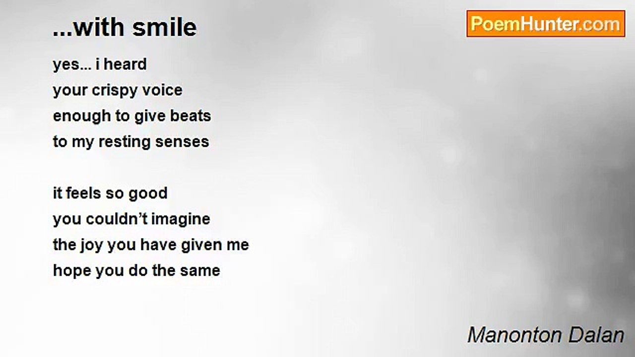 Manonton Dalan - ...with smile