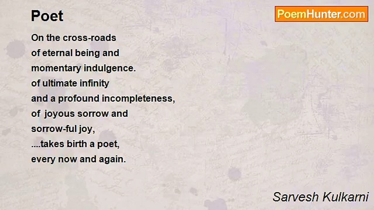 Sarvesh Kulkarni - Poet