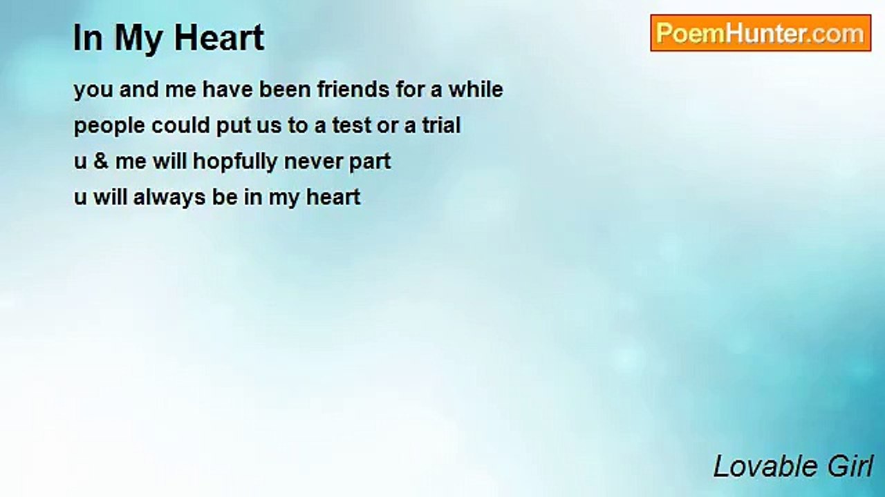 Lovable Girl - In My Heart