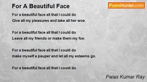 Palas Kumar Ray - For A Beautiful Face