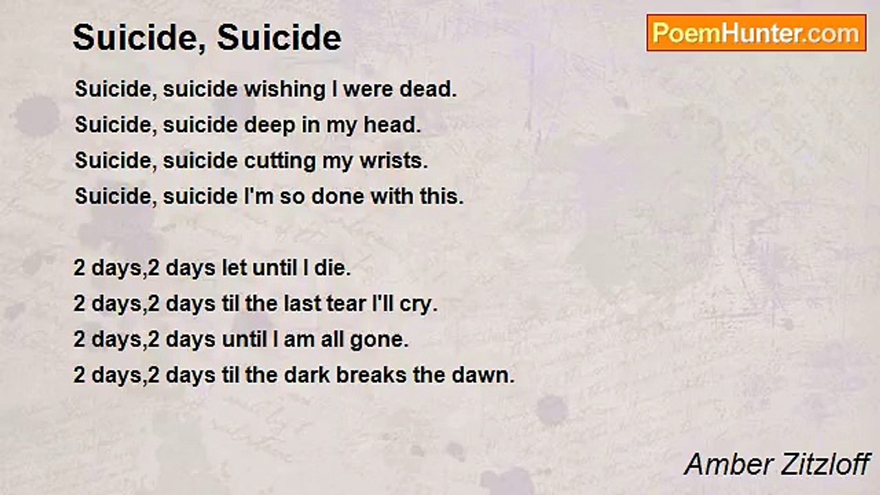 Amber Zitzloff - Suicide, Suicide