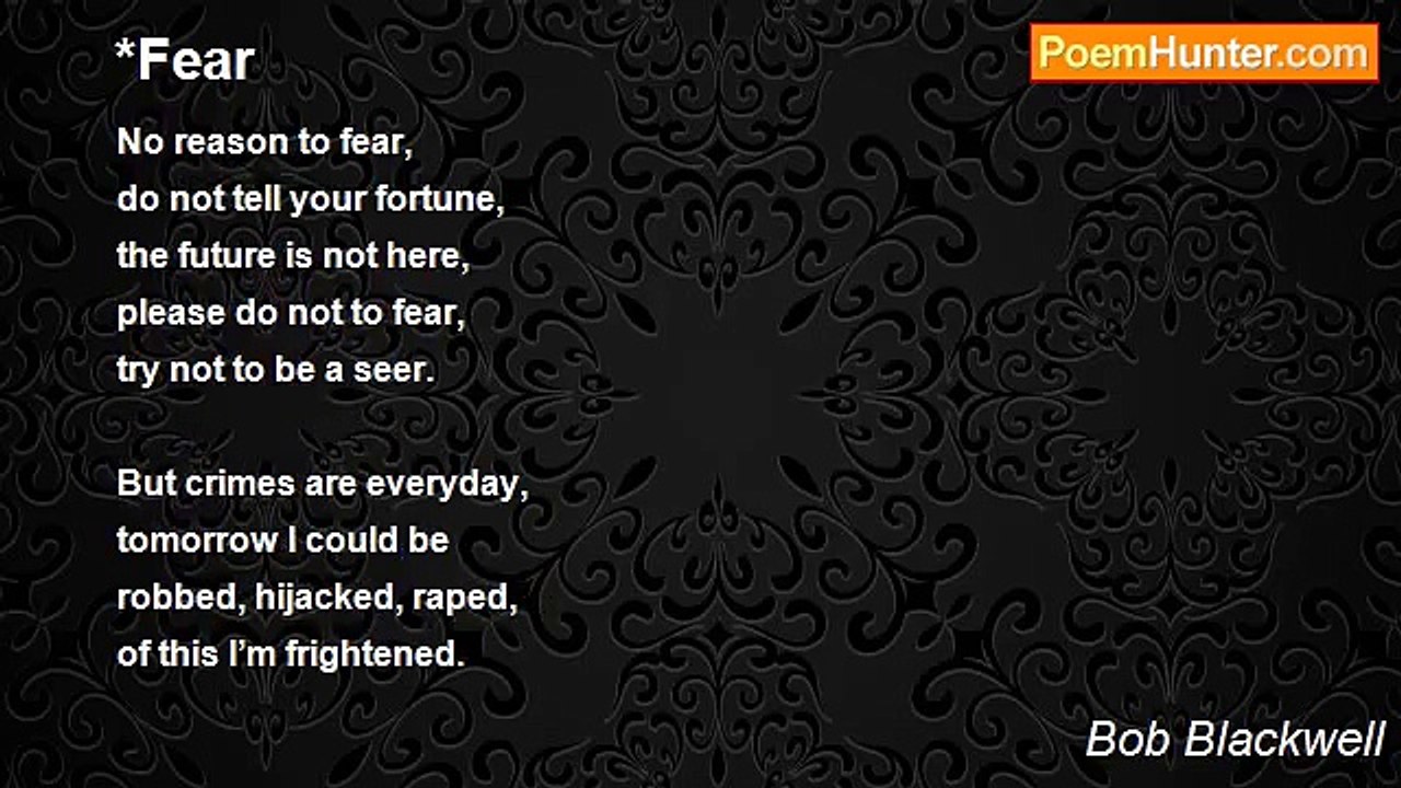 Bob Blackwell - *Fear