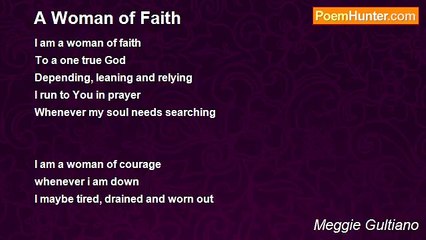 Meggie Gultiano - A Woman of Faith