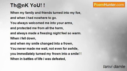 tanvi damle - Th@nK YoU! !