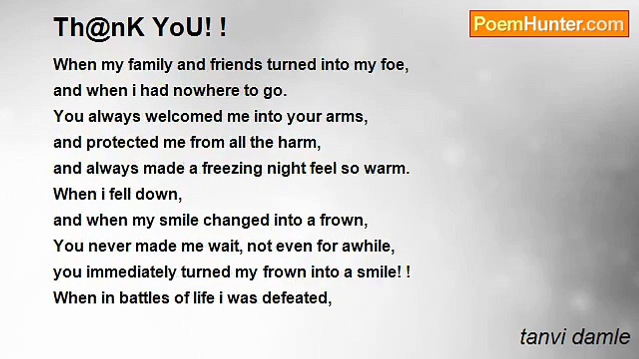 tanvi damle - Th@nK YoU! !