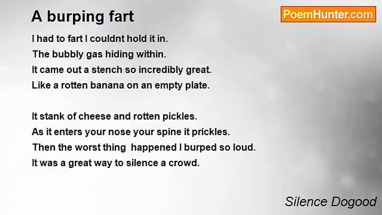 Silence Dogood - A burping fart