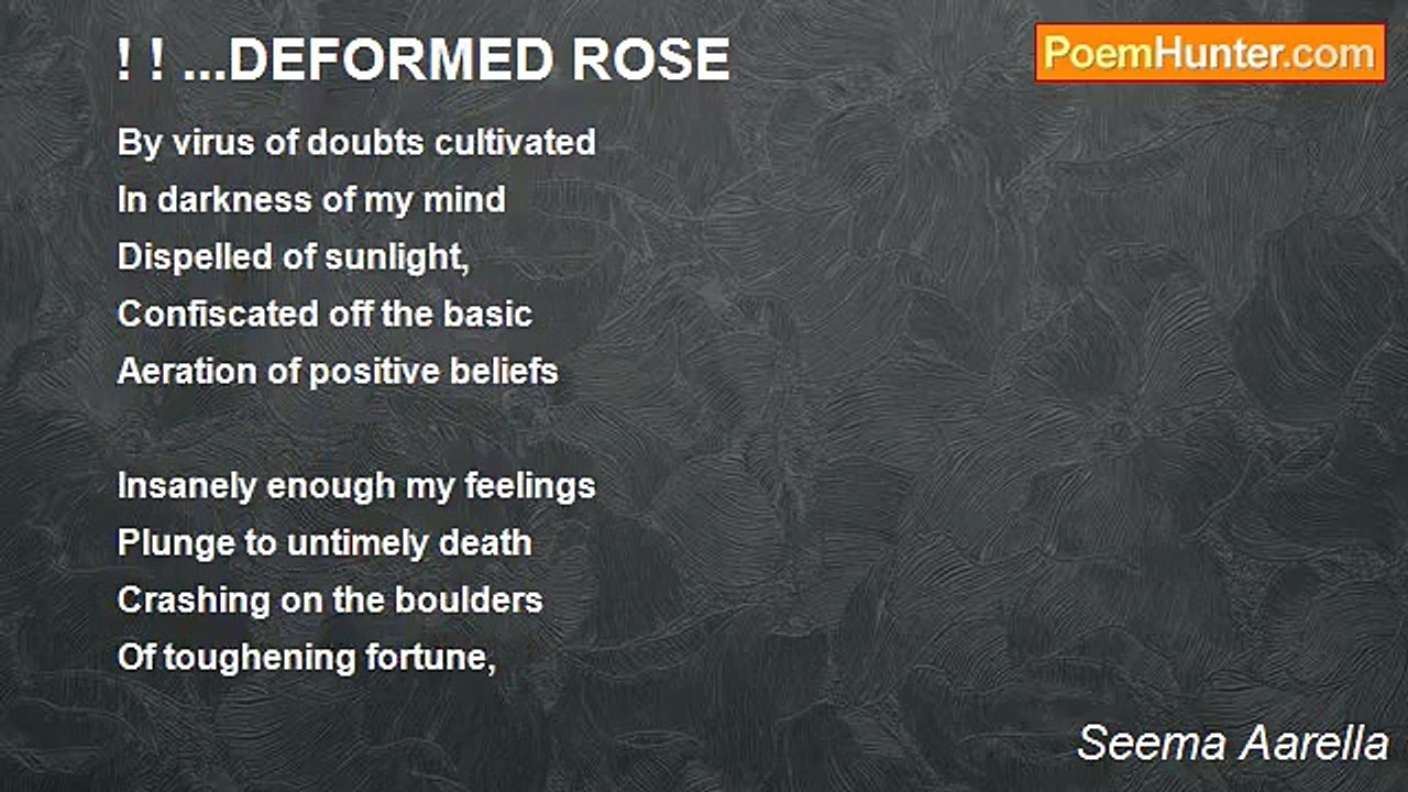 Seema Aarella - ! ! ...DEFORMED ROSE