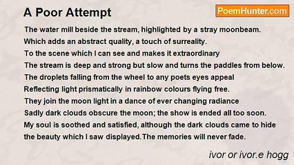 ivor or ivor.e hogg - A Poor Attempt