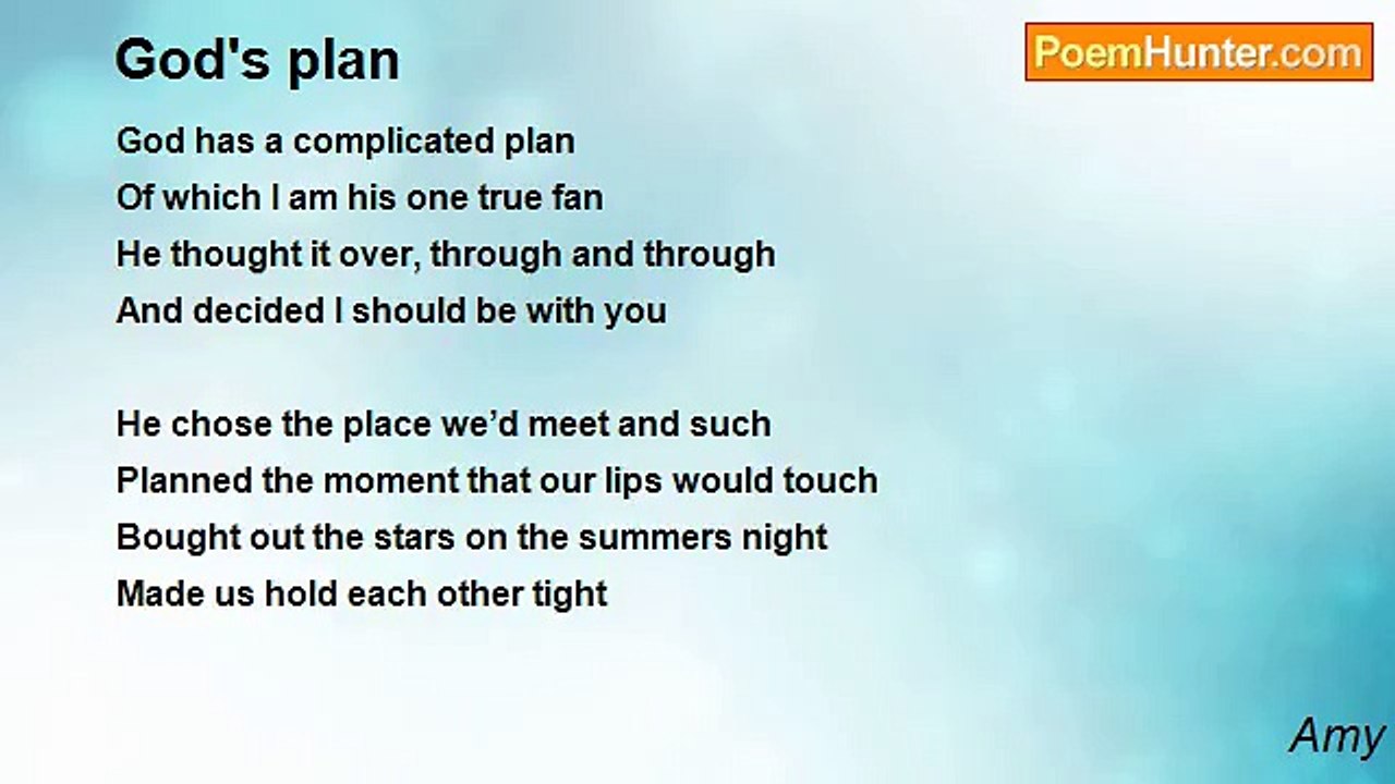 Amy - God's plan