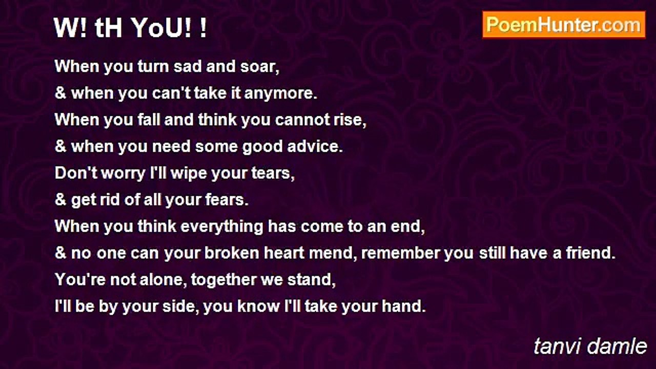 tanvi damle - W! tH YoU! !