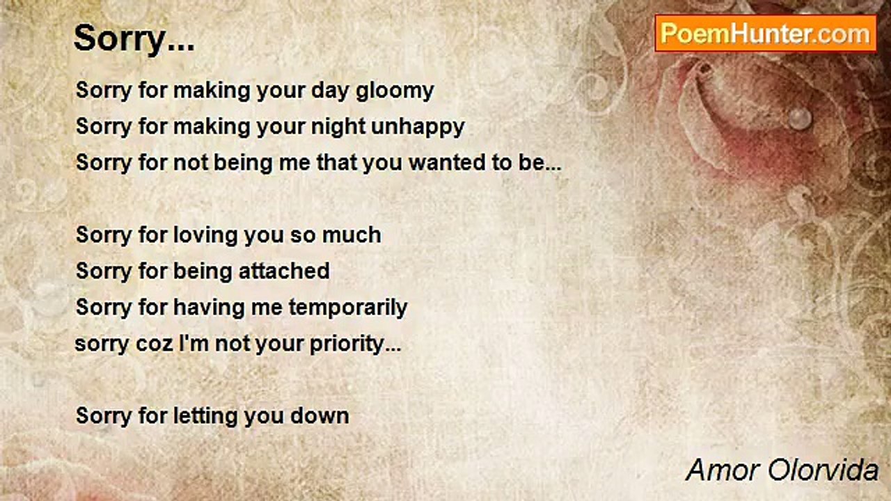 Amor Olorvida - Sorry...