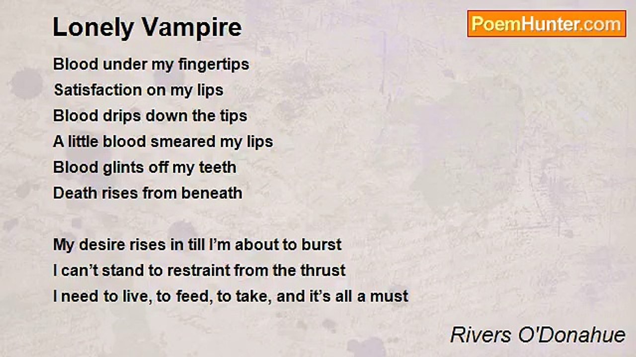 Rivers O'Donahue - Lonely Vampire