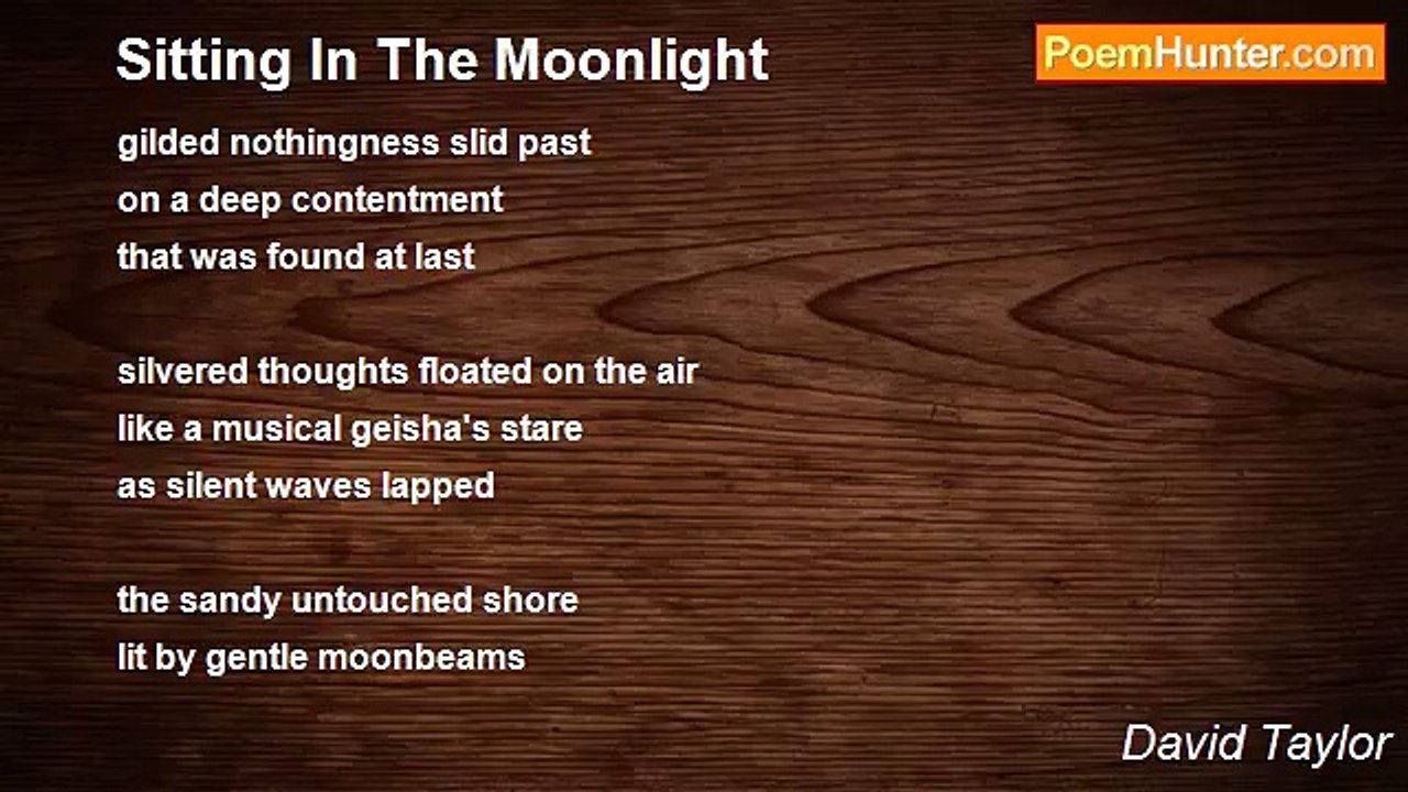 David Taylor - Sitting In The Moonlight