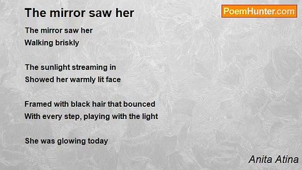 Anita Atina - The mirror saw her