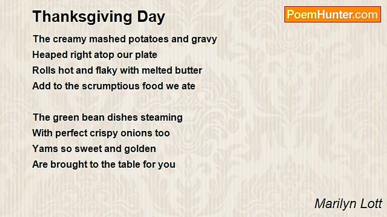 Marilyn Lott - Thanksgiving Day