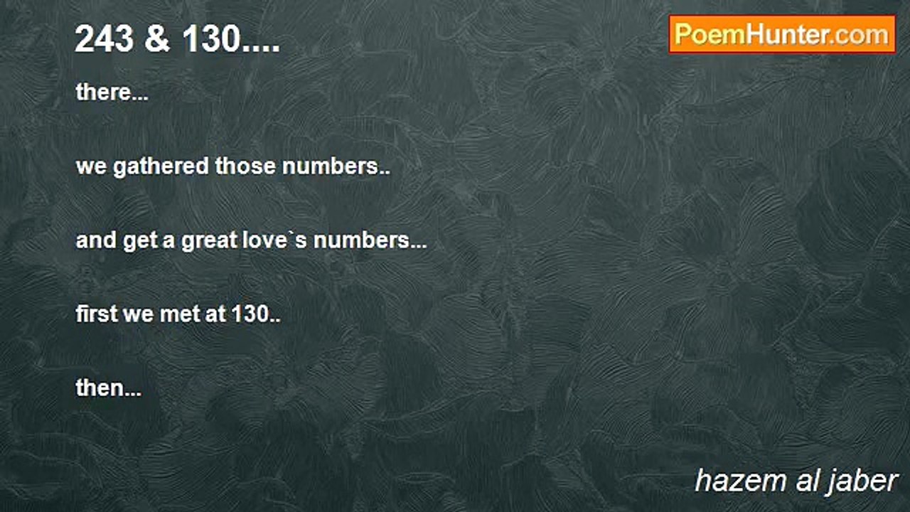 hazem al jaber - 243 & 130....