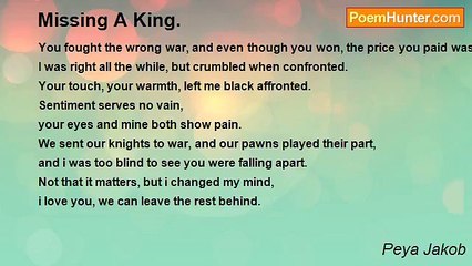 Peya Jakob - Missing A King.