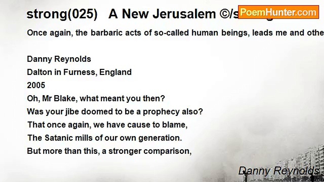 Danny Reynolds - strong(025)   A New Jerusalem ©/strong