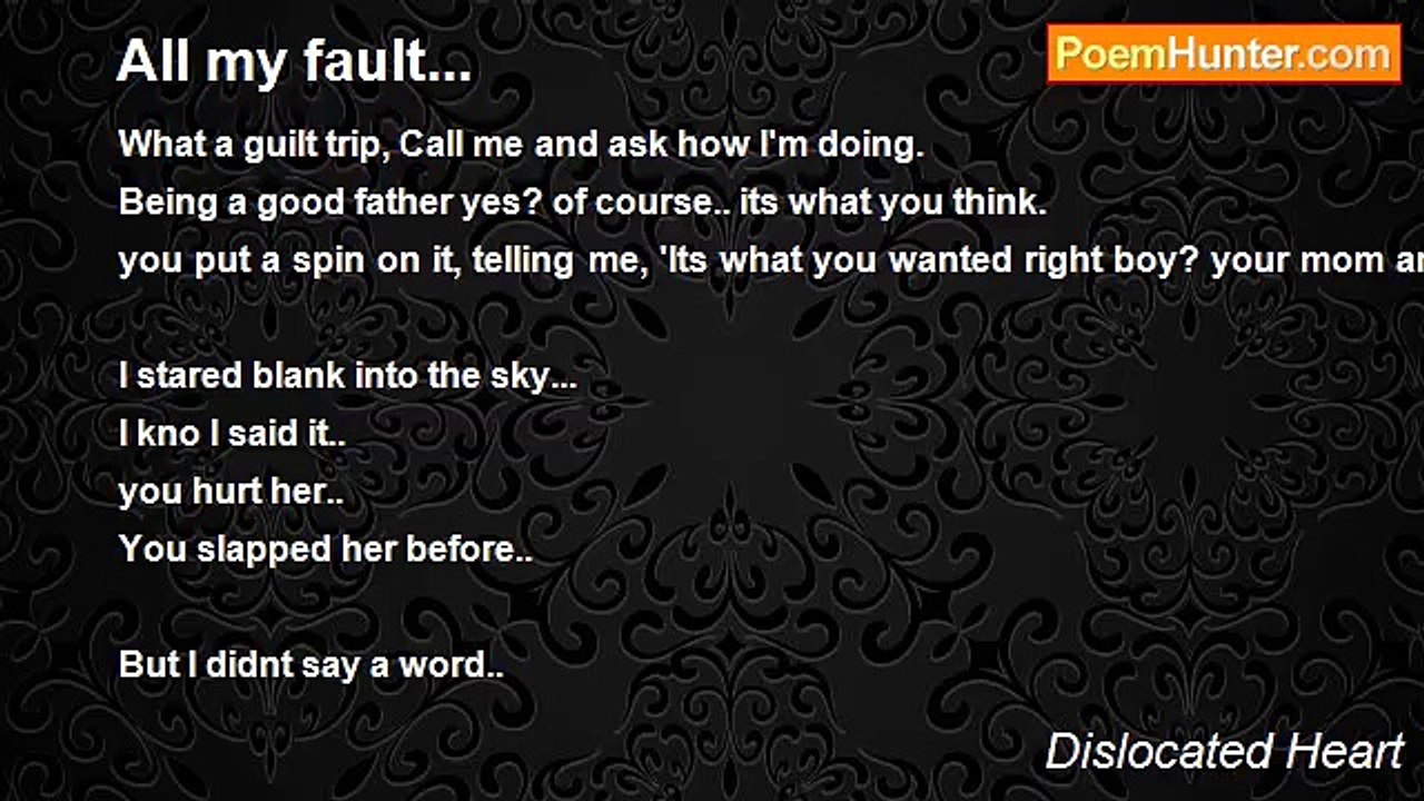 Dislocated Heart - All my fault...