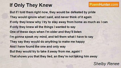 Shelby Renee - If Only They Knew