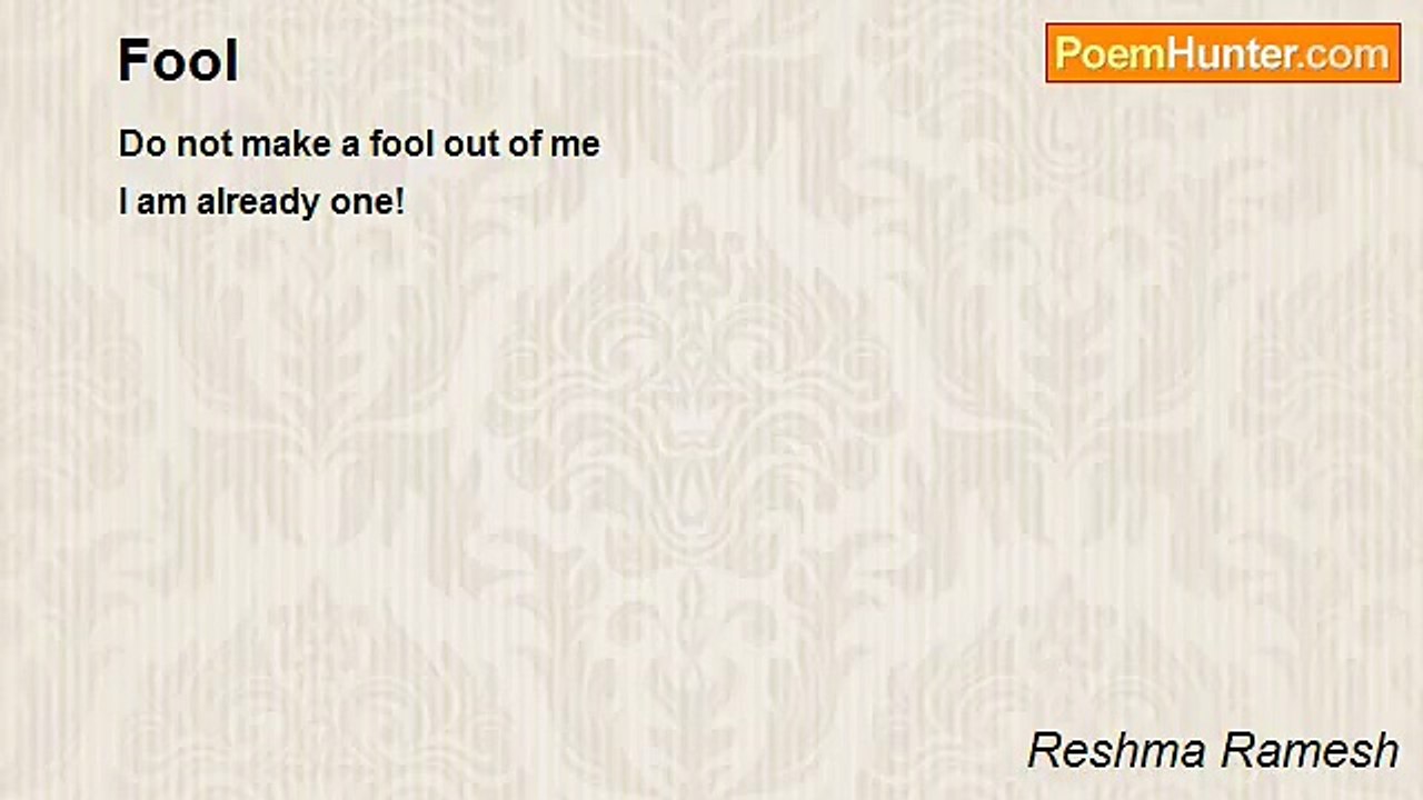 Reshma Ramesh - Fool