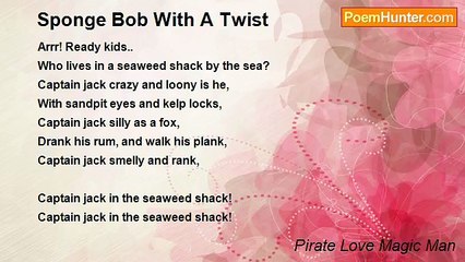 Pirate Love Magic Man - Sponge Bob With A Twist