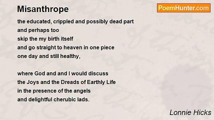 Lonnie Hicks - Misanthrope