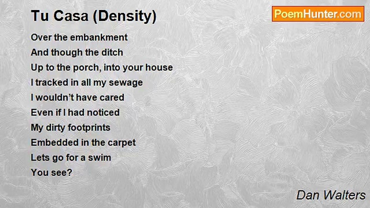 Dan Walters - Tu Casa (Density)