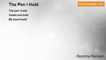 Reshma Ramesh - The Pen I Hold