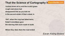 Eavan Aisling Boland - That the Science of Cartography Is Limited