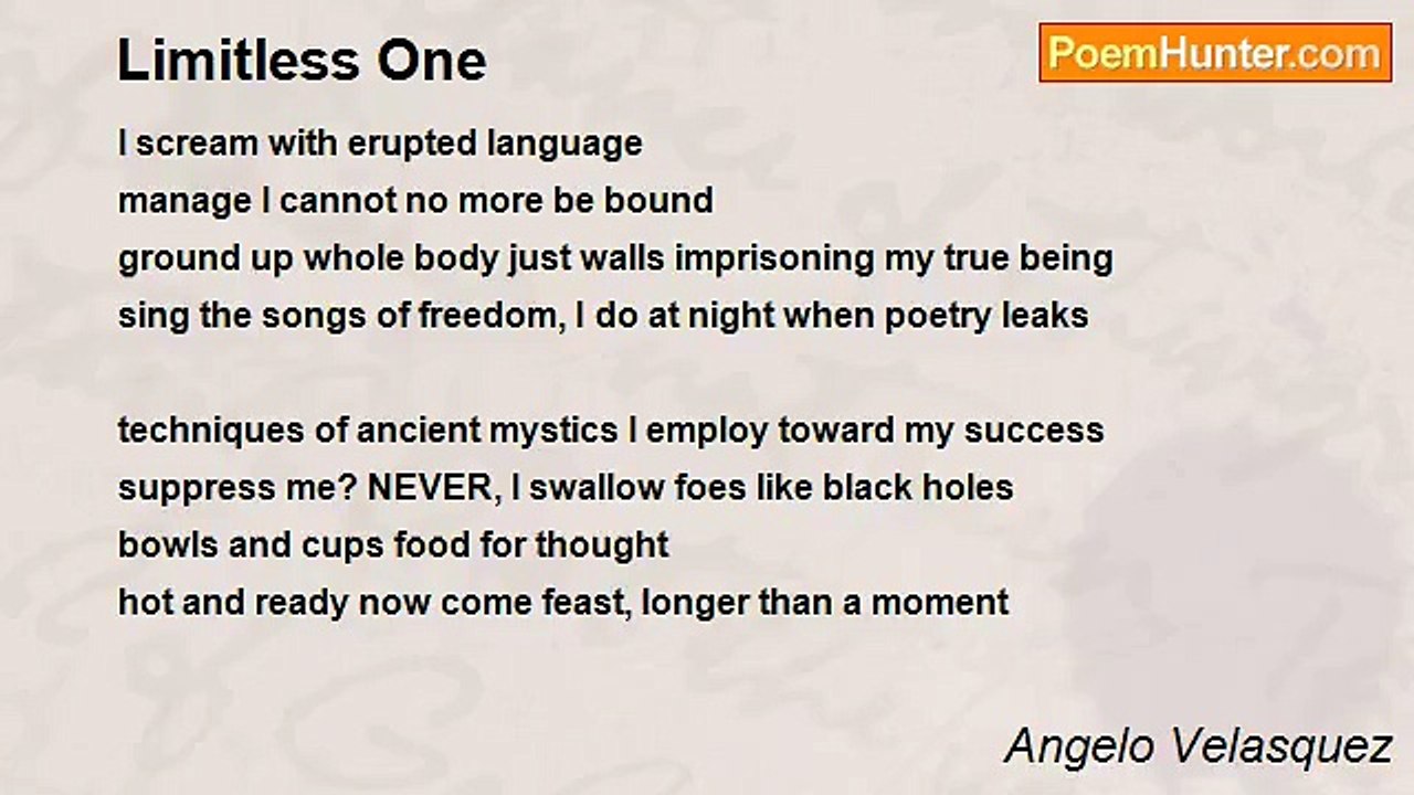 Angelo Velasquez - Limitless One