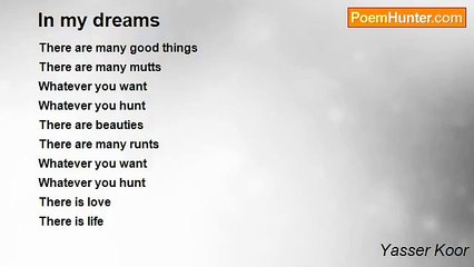 Yasser Koor - In my dreams