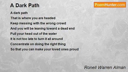 Ronell Warren Alman - A Dark Path