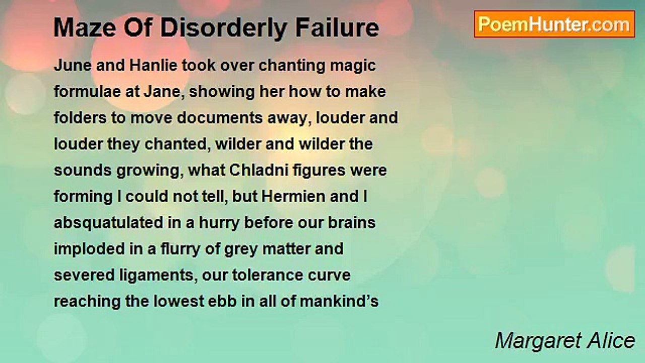 Margaret Alice - Maze Of Disorderly Failure