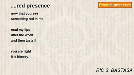 RIC S. BASTASA - ....red presence