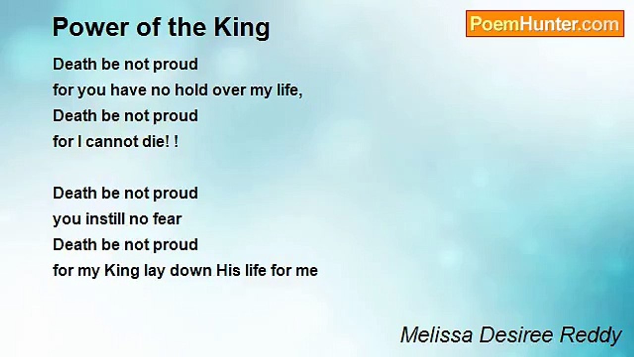 Melissa Desiree Reddy - Power of the King