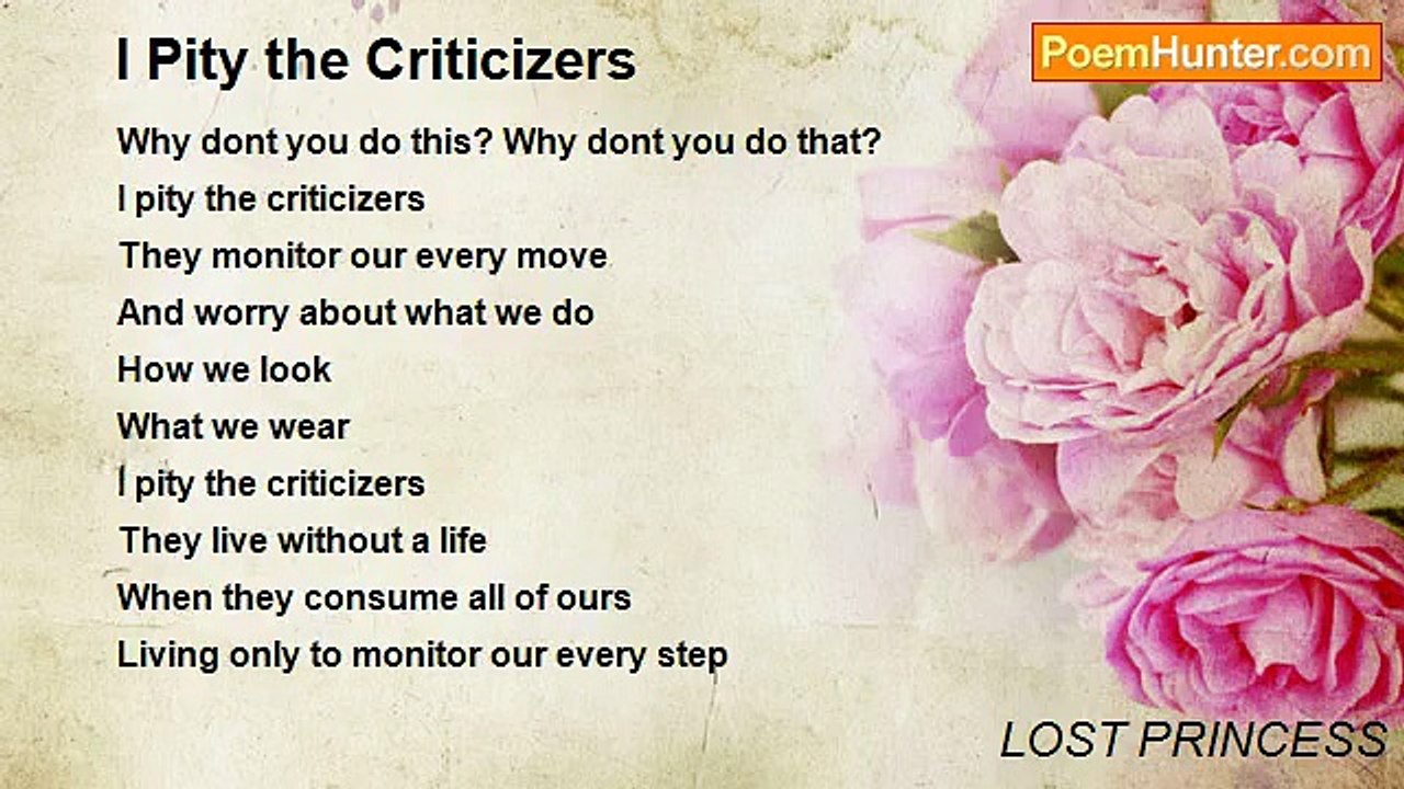 LOST PRINCESS - I Pity the Criticizers