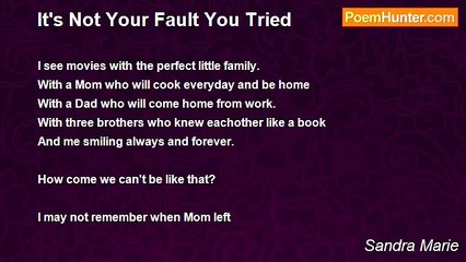 Sandra Marie - It's Not Your Fault You Tried