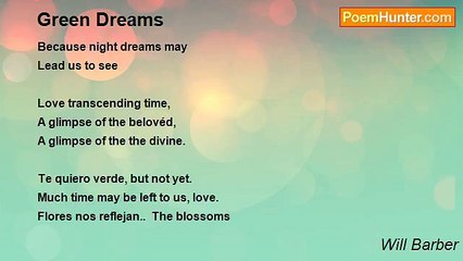 Will Barber - Green Dreams