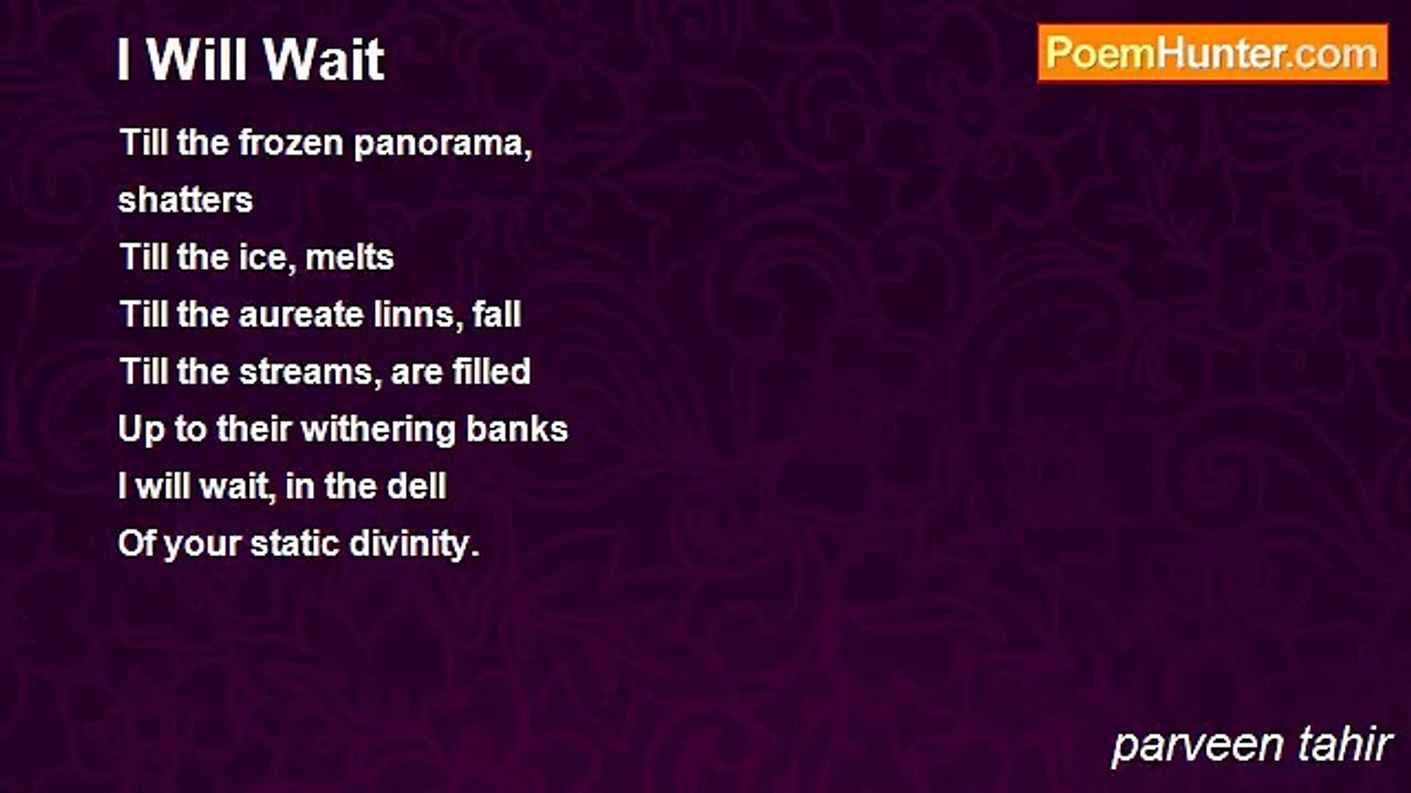 parveen tahir - I Will Wait