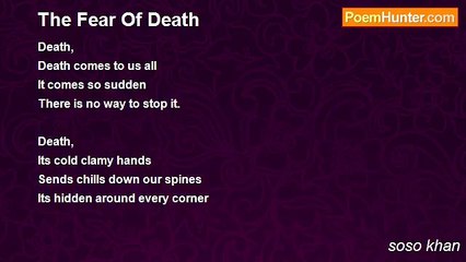soso khan - The Fear Of Death