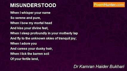 Dr Kamran Haider Bukhari - MISUNDERSTOOD