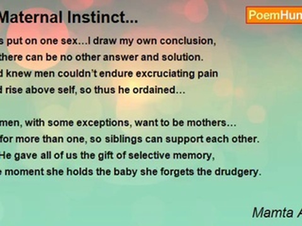 Mamta Agarwal - # Maternal Instinct...