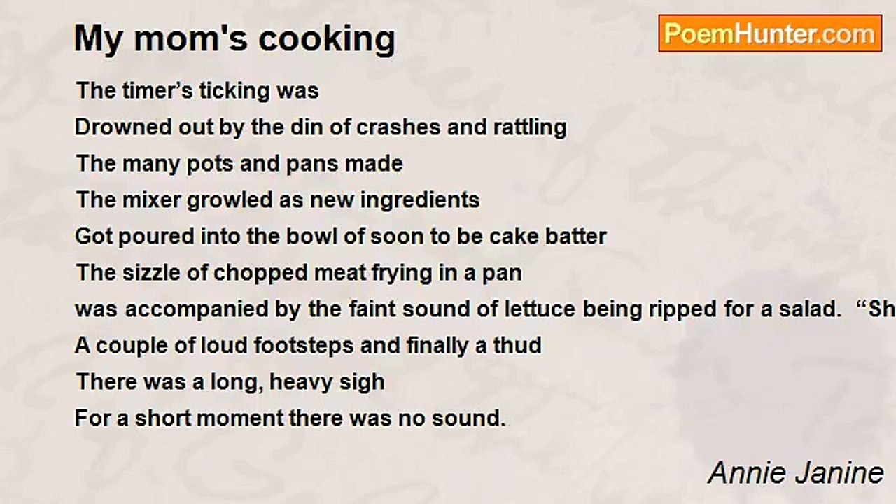 Annie Janine - My mom's cooking