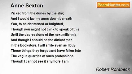 Robert Rorabeck - Anne Sexton