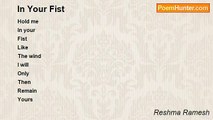 Reshma Ramesh - In Your Fist