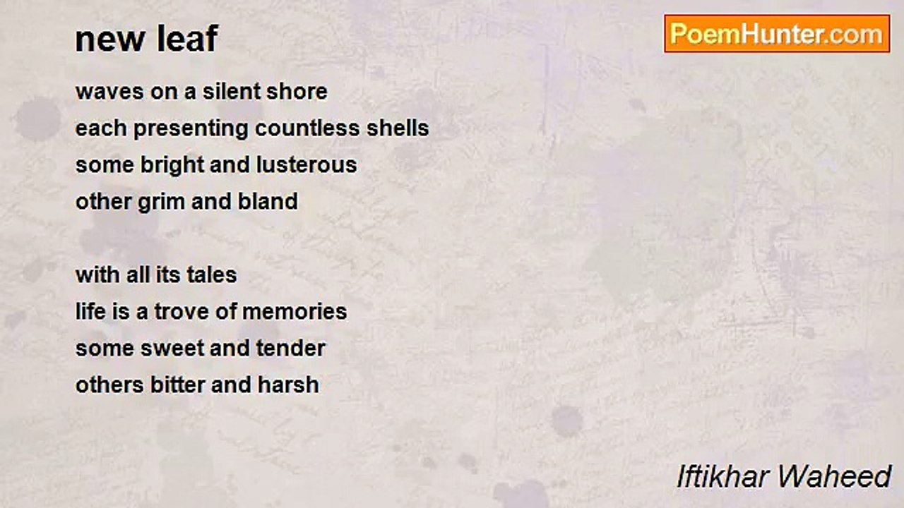 Iftikhar Waheed - new leaf